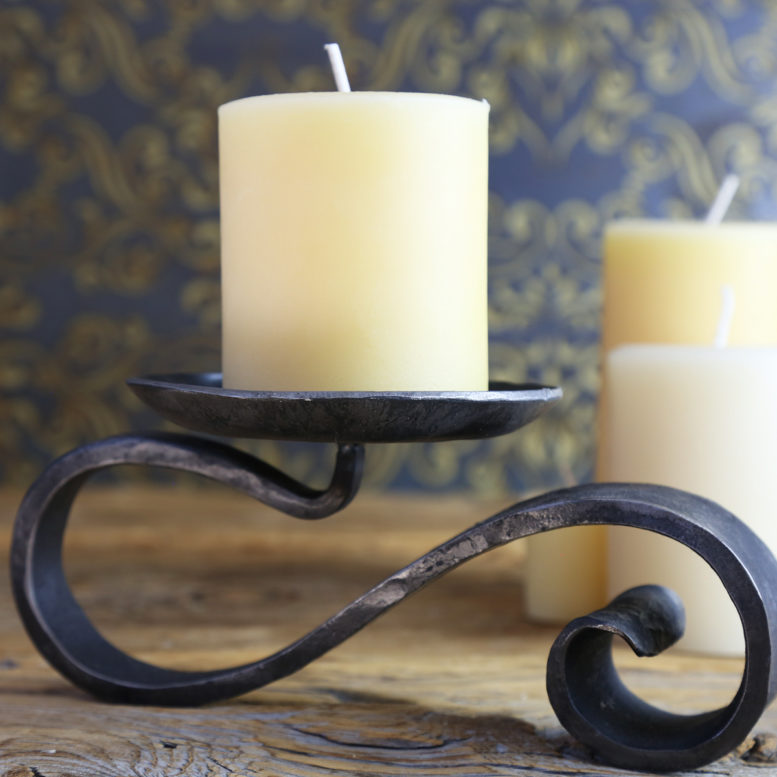 Spiral Pillar Candle Holder The Beekeeper's Honey Boutique