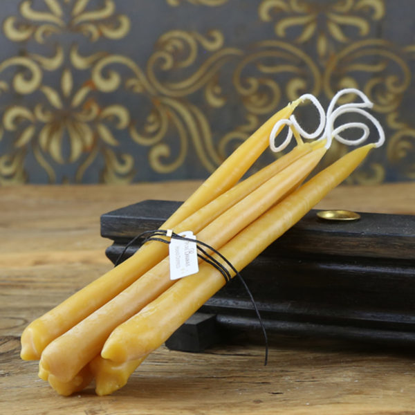 11.5" Hand Dipped Beeswax Tapers